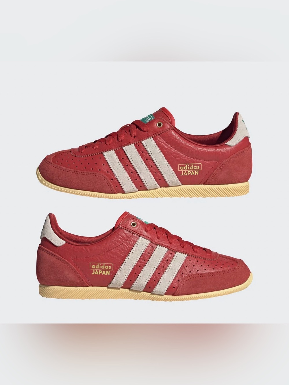 adidas Japan Shoes Red Cream 1964 Low Profile Retro Sneakers ⭐️Size 6.5M or 7.5W - Picture 1 of 13